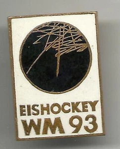 Eishockey Pin WM 1993 DEUTSCHLAND WEISS 438 - Bild 1 von 1