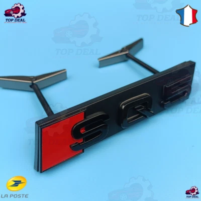 SQ5 Logo Audi5 Emblème Avant calandre Noir brillant Q5 SQ5 - envoi rapide - Imagen 1 de 3