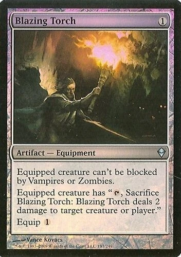 MTG - Zendikar - Blazing Torch - Foil - NM - Image 1 of 1