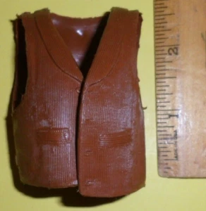 VTG MARX VEST JOHNNY WEST COWBOY FIGURE ACCESSORY PART 1970'S parts - Picture 1 of 2