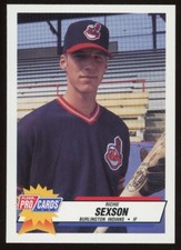 1993 Fleer ProCards Burlington Indians RICHIE SEXSON RC INDIANS PORTLAND OR