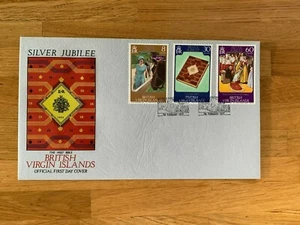 BRITISH VIRGIN ISLANDS BVI 1977 FDC QUEEN ELIZABETH 2 SILVER JUBILEE PICK 1 - Picture 1 of 1