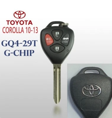 Toyota Corolla 2010-2013 дистанционный головной ключ GQ4-29T (G-чип) высшего качества продавец из США - Изображение 1 из 4