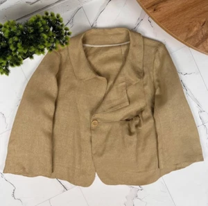 Marni Linen Blazer Jacket Beige Size 44IT(M) - Picture 1 of 9
