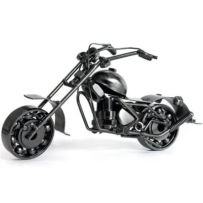 Iron Motorcycle Statue Desk Decor Gift for Collectors & Motorcycle Enthusiast - Image 1 of 4