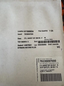KTM / GASGAS / HUSKY Cylinder Gasket Set 79230097000 - Picture 1 of 1