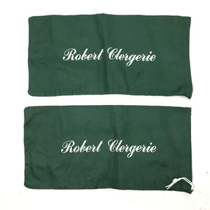 ROBERT CLERGERIE Lot of 2 Shoes Dust bags Green New - Picture 1 of 2
