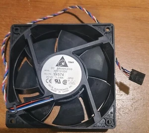Delta DELL 120mm Case cooling fan DC12V AFC1212DE 5 Pin 0Y4574 - Picture 1 of 1
