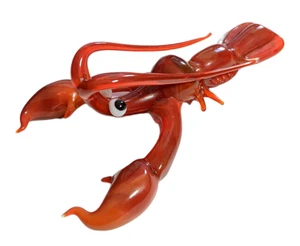 Mundgeblasene Glas HANDARBEIT Kunst Figur KREBSE # 6058 - Bild 1 von 4