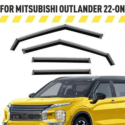 Deflectores de ventana lateral protectores de lluvia para Mitsubishi Outlander 2022-2025 Foto 1 de 4