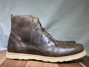 Stivali Oliberte Dawson uomo 11 stringati pelle marrone suola Vibram Canada - Foto 1 di 10
