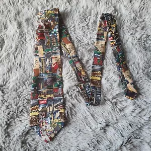 vintage Baltimore City Life Silk Novelty Tie - Picture 1 of 4