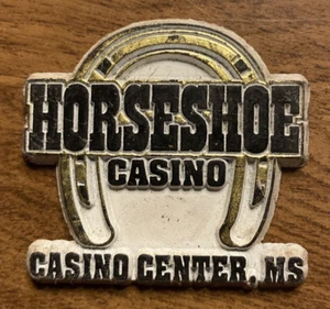Vintage Horseshoe Casino Center Mississippi MS Advertising Fridge Magnet C13b - Picture 1 of 11