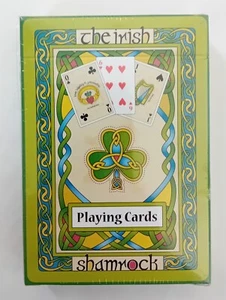 "IRISH WEAVE PLAYING CARDS" - THE IRISH SHAMROCK PLAYING CARDS (FACTORY SEALED) - Picture 1 of 11