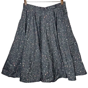 Magnolia Park Gray Constellation Star Space Skirt Size M - Picture 1 of 5