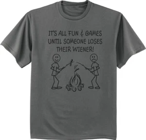 Funny Shirts Mens Graphic Tees Camping Gear Accessories Gifts Clothing Apparel - Picture 1 of 1