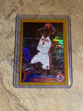 2003-04 Topps Chrome Gold Refractor Ben Wallace #81/99 (Pistons)