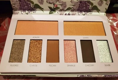 SERAPHINE BOTANICALS Sakura + Sage Vegan Eyeshadow & Blush Palette travel office - Image 1 of 4
