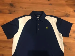 Masters Tech Collection Blue Short Sleeve Golf Polo Shirt Men’s Size L Large - Picture 1 of 1