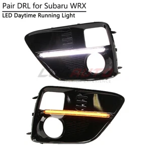 DRL LED Daytime Light For Subaru WRX STi 15-2017 Fog Driving Lamp Cover W/ Turn - Bild 1 von 16