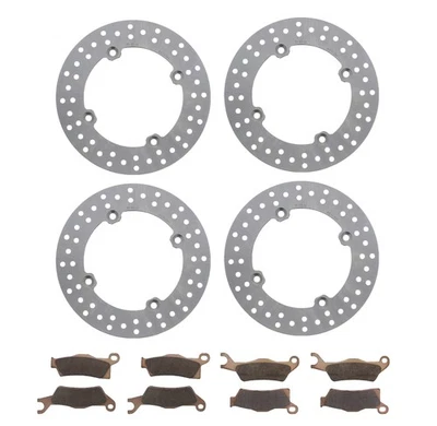 Rotores e pastilhas de freio para Can-Am Outlander 1000 XT 6x6 2015 - 2022 dianteiro e traseiro - Imagem 1 de 4