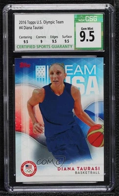 2016 US Olympic & Paralympic Team and Hopefuls Diana Taurasi #4 CSG 9.5 Gem Mint - Image 1 of 2