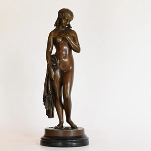 antik Charles Cumberworth Bronzefigur 35cm klassizistischer Akt wie Amour de soi - Bild 1 von 12