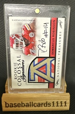 2016 National Treasures Demarcus Robinson Colossal Jersey/Auto RC /25 F2 - Image 1 of 2