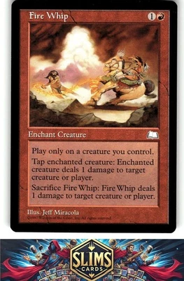 Magic the Gathering MTG Weatherlight Fire Whip # Buy 2 Get 1 - Image 1 of 2