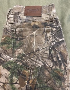 vintage WRANGLER “PRO GEAR” REALTREE CAMO JEANS WOMEN’S 16 X 30 camouflage RARE - Picture 1 of 10