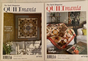 Lot of 2, Quiltmania Magazine 2016 January/February No 111, March April No 112 - Picture 1 of 1