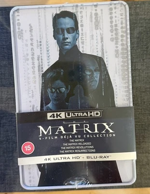 The Matrix 4-Film DEJA VU Collection 4K  Steelbook Box Set - Mint - UK release  - Image 1 of 4