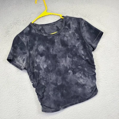 Lululemon All It Takes Top Women 6 Gray Marbled Training Workout Performance Gym - Image 1 of 4