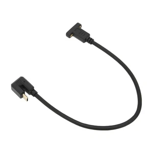 Usb Cable 0. Usb 3.1 Type‑C Male To Female 10Gbps U Type Elbow With Pane LS - Picture 1 of 22