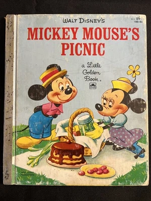 Vintage A Little Golden Book Disney’s Mickey Mouse’s Picnic 100-45 #5143 - Image 1 of 4