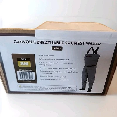 Frogg Toggs Canyon II Breathable Stockingfoot Chest Waders - Small - Image 1 of 3