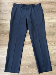 J Crew Ludlow Slim Fit Suit Italian Worsted Wool Pant Mens Actual 38x32 Blue New - Picture 1 of 17