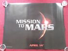 MISSION TO MARS UK QUAD (30"x 40") ROLLED POSTER GARY SINISE TIM ROBBINS 2000