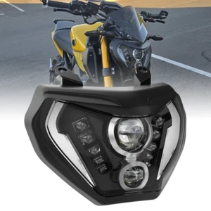 LED Headlight Sealed Assembly DRL For Yamaha MT07 2019 / MT09 FZ09 2014 15 2016 - Picture 1 of 7