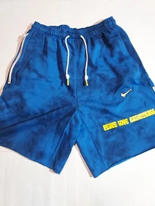 Small Nike Mens "Peace Love Basketball" Shorts Blue DD9011-492 NWT - Foto 1 di 9