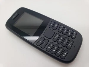 VGC UNLOCKED Retro Nokia 105 (2019) Black Mobile Phone TA-1203 3UKPOST - Afbeelding 1 van 5