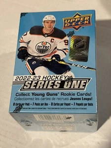 2022-23 Upper Deck Serie 1 Hockey Blaster Caja Sellada 7 Paquetes 8 Cartas por Paquete - Imagen 1 de 3