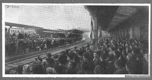 1948 -- GARE DE DIJON . LE TRAIN DE L AMITIE . 3Z326 - Picture 1 of 1