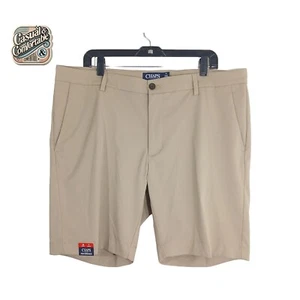 Chaps Men's 38 Performance Stretch Shorts Beige Golf Casual Activewear Classic🌞 - Picture 1 of 7