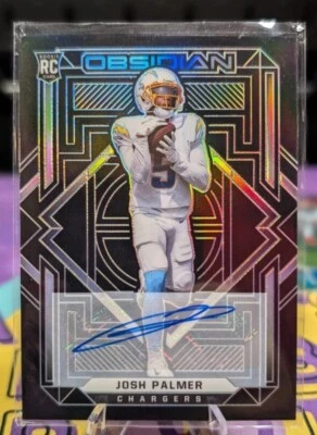 2021 Panini Obsidian Rookie Autographs #127 Josh Palmer /199 - Image 1 of 2