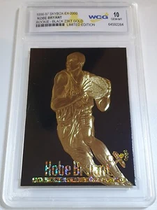 1996 Fleer 23KT Gold Skybox EX-2000 Kobe Bryant Rookie Black - Gem Mint 10 - Picture 1 of 3