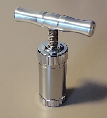 Aluminum Compressor Pressure Tobacco Herb Press Squeezer Herbal Crusher T Handle - Image 1 of 4
