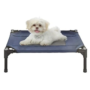 25" x 19" XS Dog Cat Pet Bed Raised Elevated Pet Cot Indoor Outdoor Camping - Picture 1 of 6