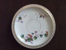 HAND PAINTED IVY 10 1/2" (27cm) PLATE DATED 1875 diamond mark
