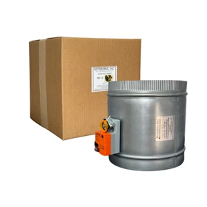 SD 12" Belimo 3 Wire Motorized 24v Round Zone Control Damper -Same Day Shipping- - Picture 1 of 8